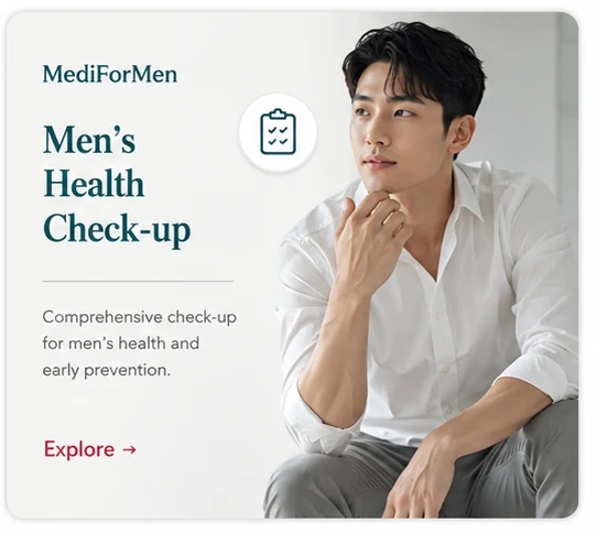 Men's health check-up — MediForMen urology clinic, Seomyeon, Busan
