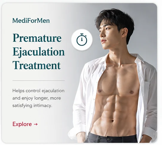 Premature ejaculation treatment — MediForMen urology clinic, Seomyeon, Busan