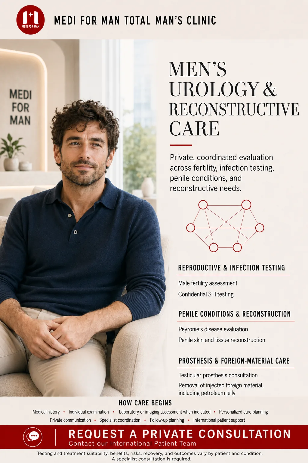Men's urology reconstructive and revision care at MediForMen, Seomyeon, Busan